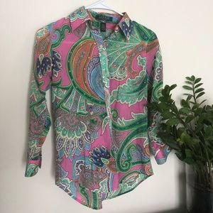 Ralph lauren shirt paisley